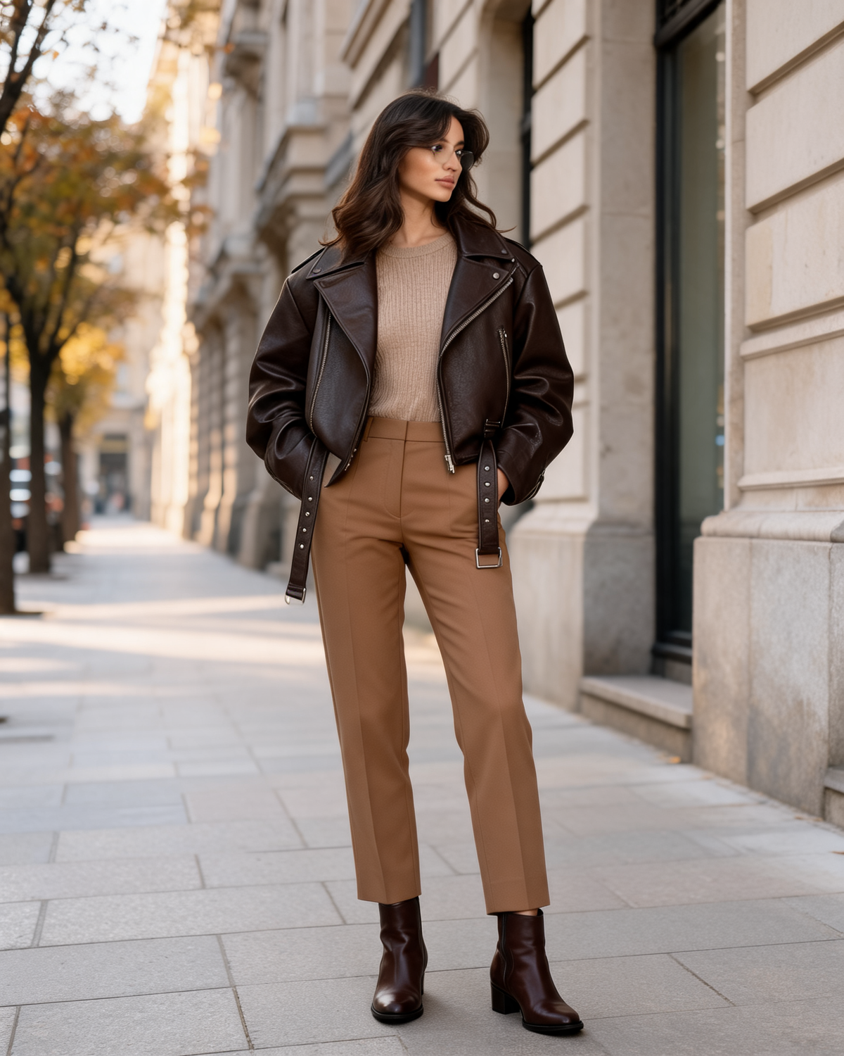 Regina Oversized Moto Jacket