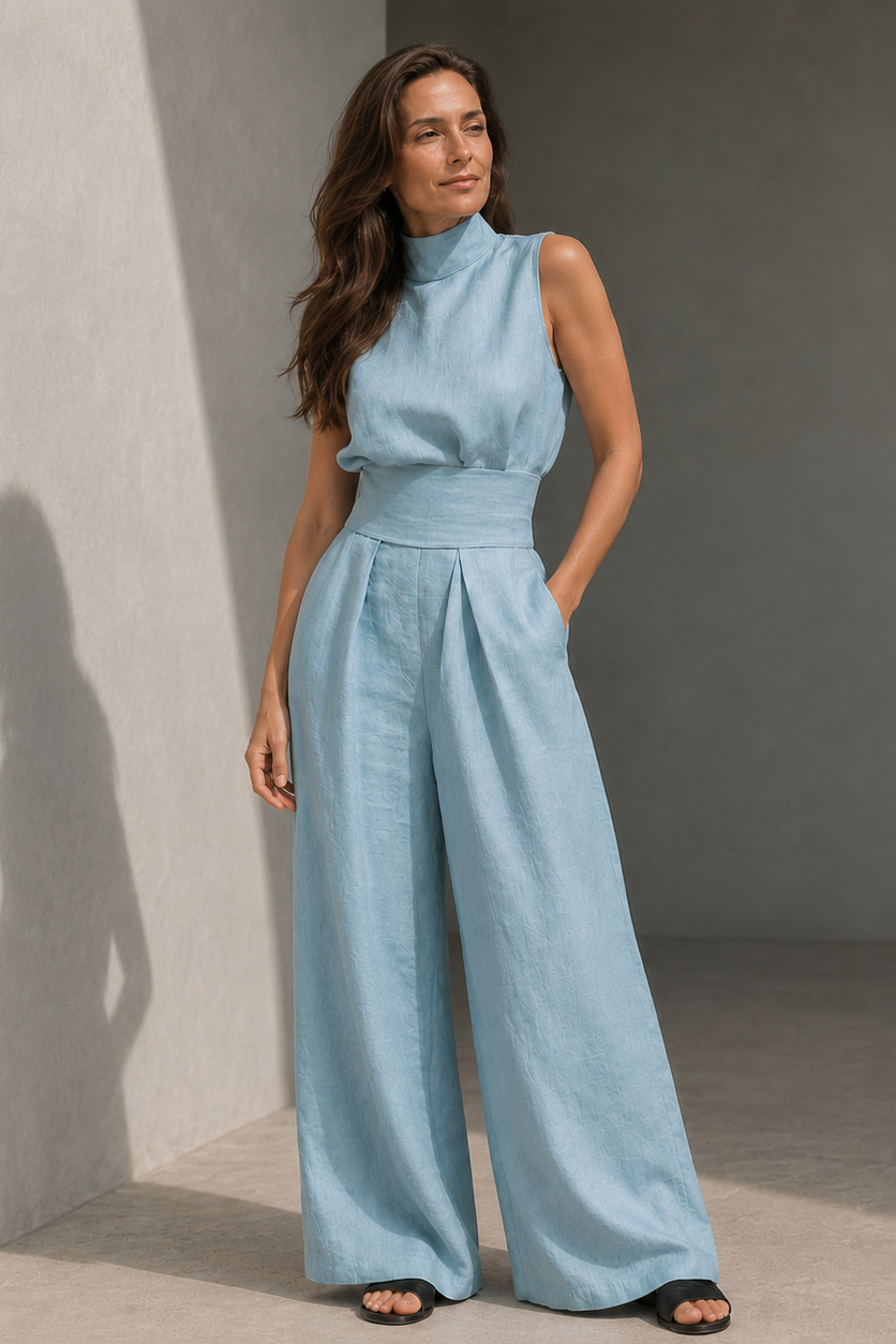 Quirine Wide-Leg Two-Piece Set